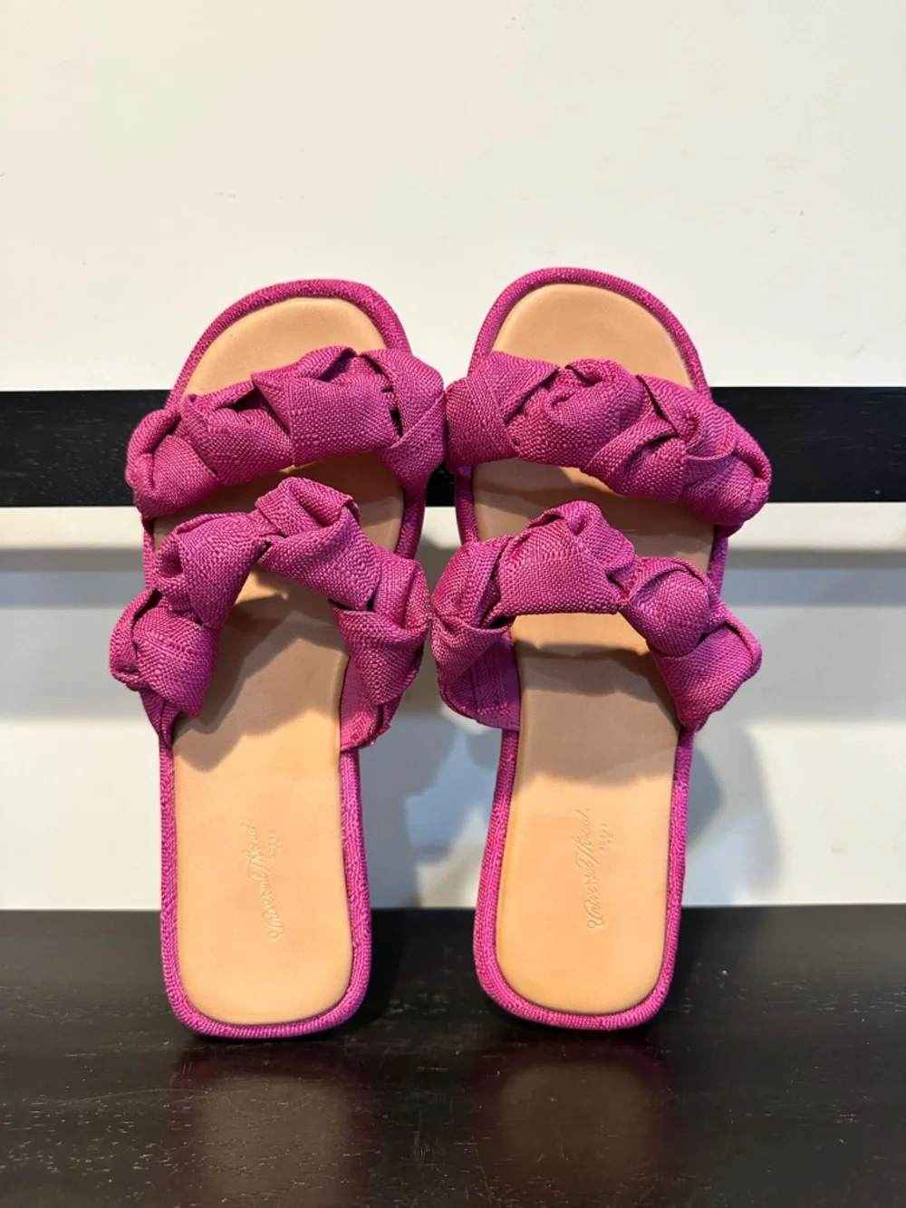 Universal Thread Meg Knotted Slide Sandals Pink Size 8 NWOT